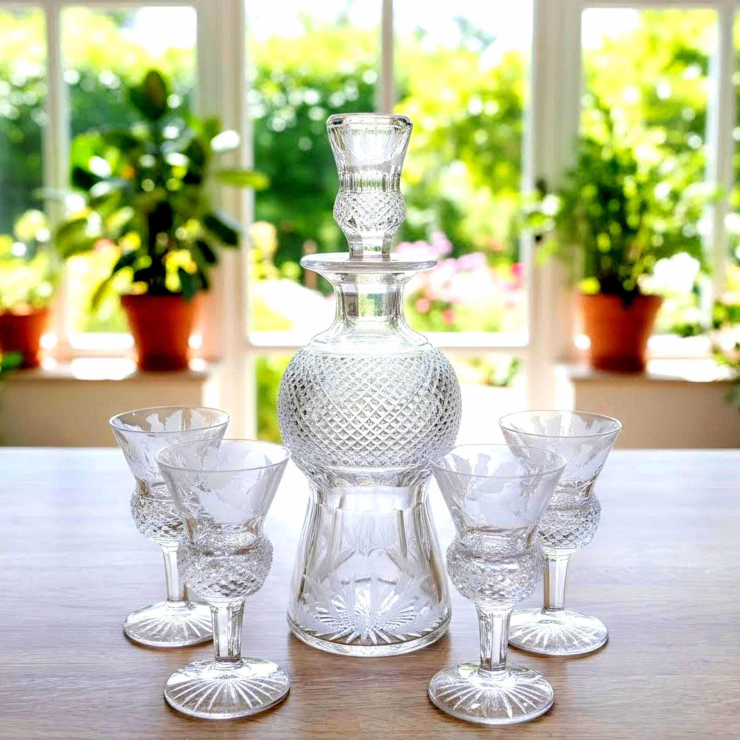 Edinburgh Crystal Whiskey Decanter - Etsy