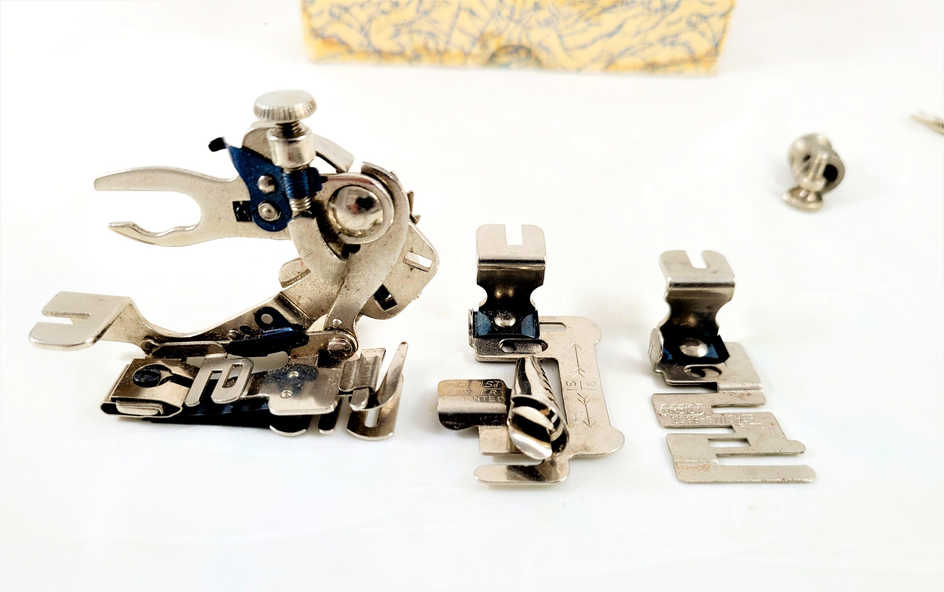 Sewing Machine Parts Greist Rotary Attachments Box With Tucker Etsy
