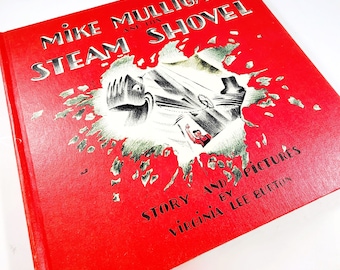 Mike Mulligan And His Steam Shovel Book Virginia Lee Burton Weekly Reader Edition 1939