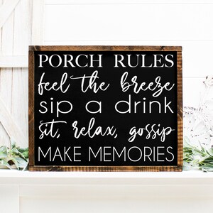 Porch Rules SVG | Porch Rules | Porch Decor | Outdoor SVG