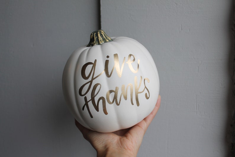 Hand Lettered Craft Pumpkins, Fall Home Decor, Halloween Decor, Decorative Pumpkin, Thanksgiving Decor, Pumpkin Calligraphy, Gifts For Home image 9