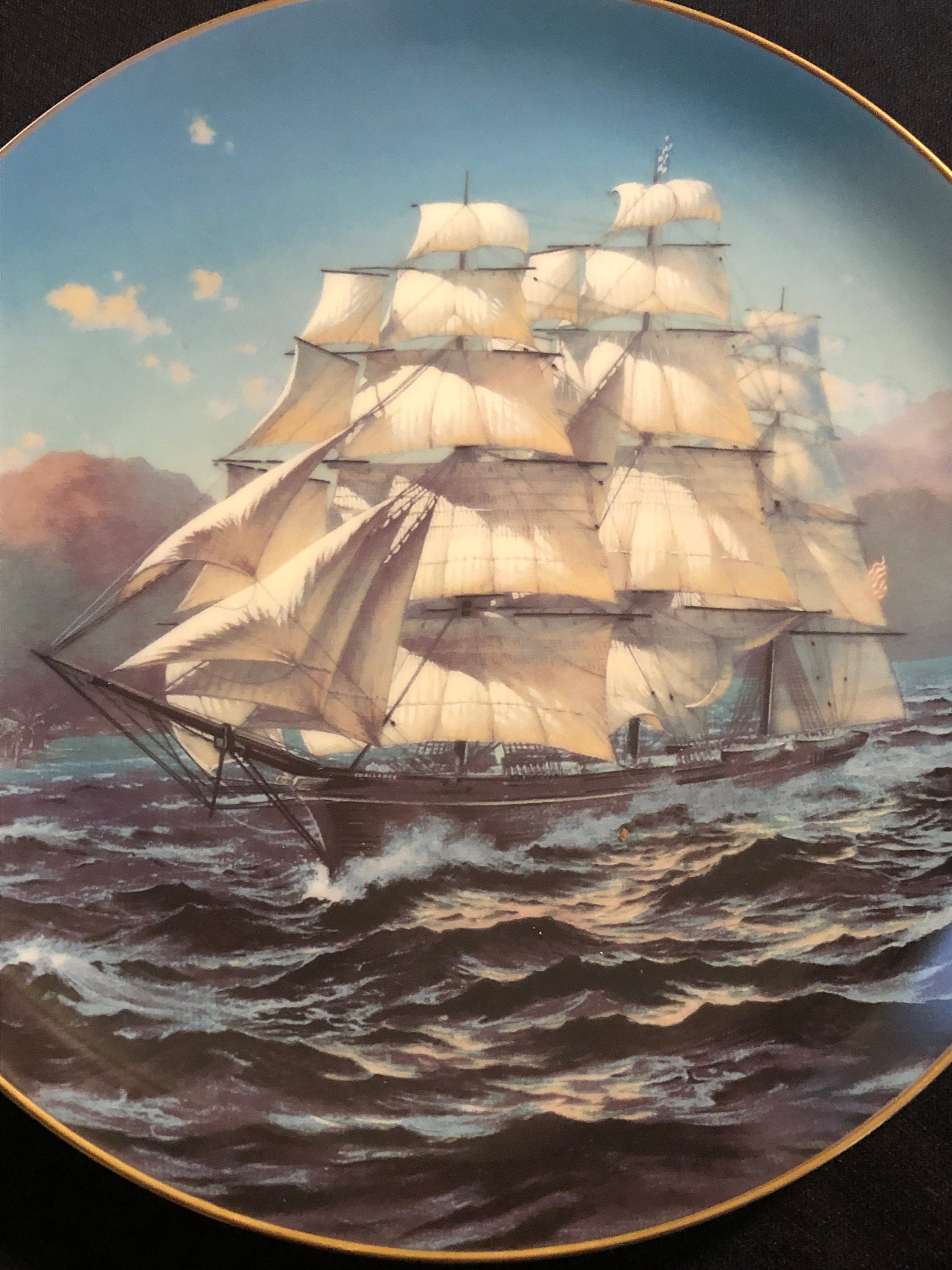 1981 the Great Clipper Ships Plate Collection by Leonard Pearce