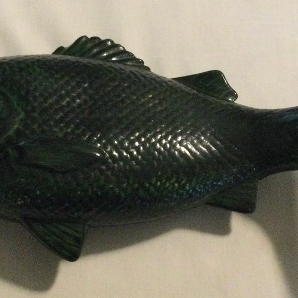 Vintage Ceramic Arts Project Bass Fish Wall Plaque