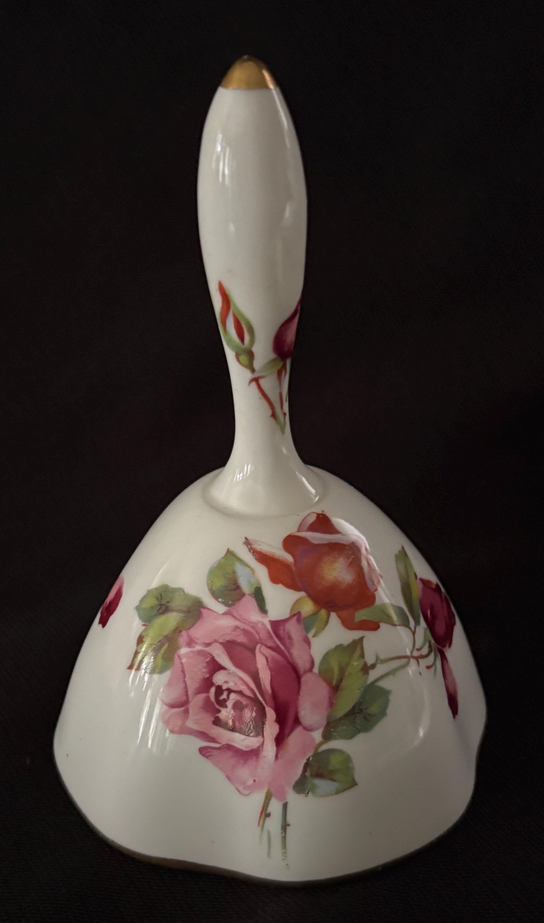 Vintage Hammersley Grandmother's Rose Dinner Bell - Etsy