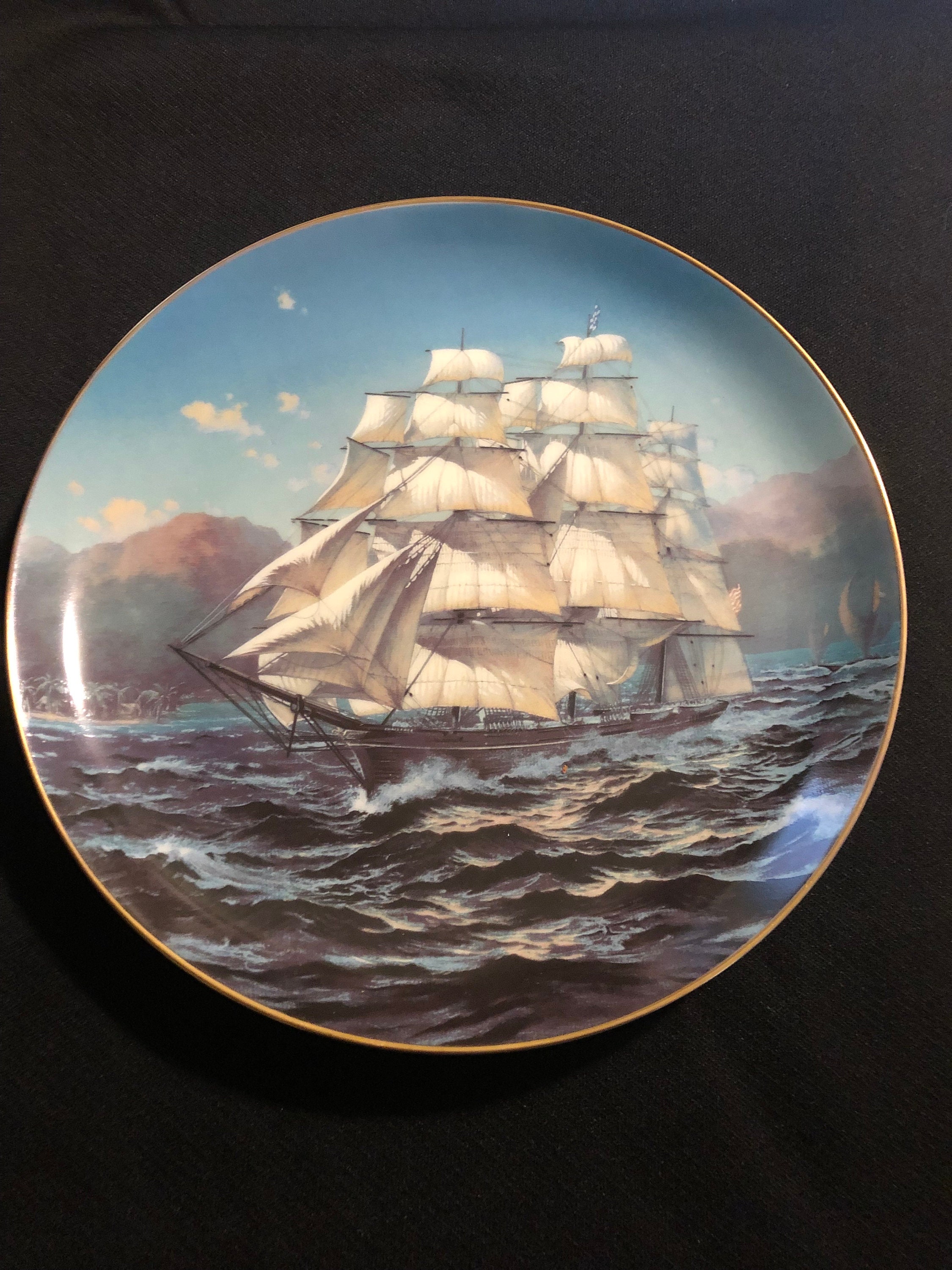 1981 the Great Clipper Ships Plate Collection by Leonard Pearce