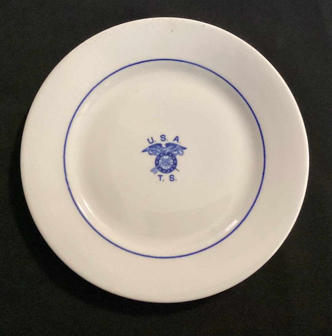 超レアUS ARMY 40s 米空軍磁器皿他C&S5点セットアメリカアンティーク Vintage U.S. Army Transport Service 7 3/4” Porcelain Plate - Etsy