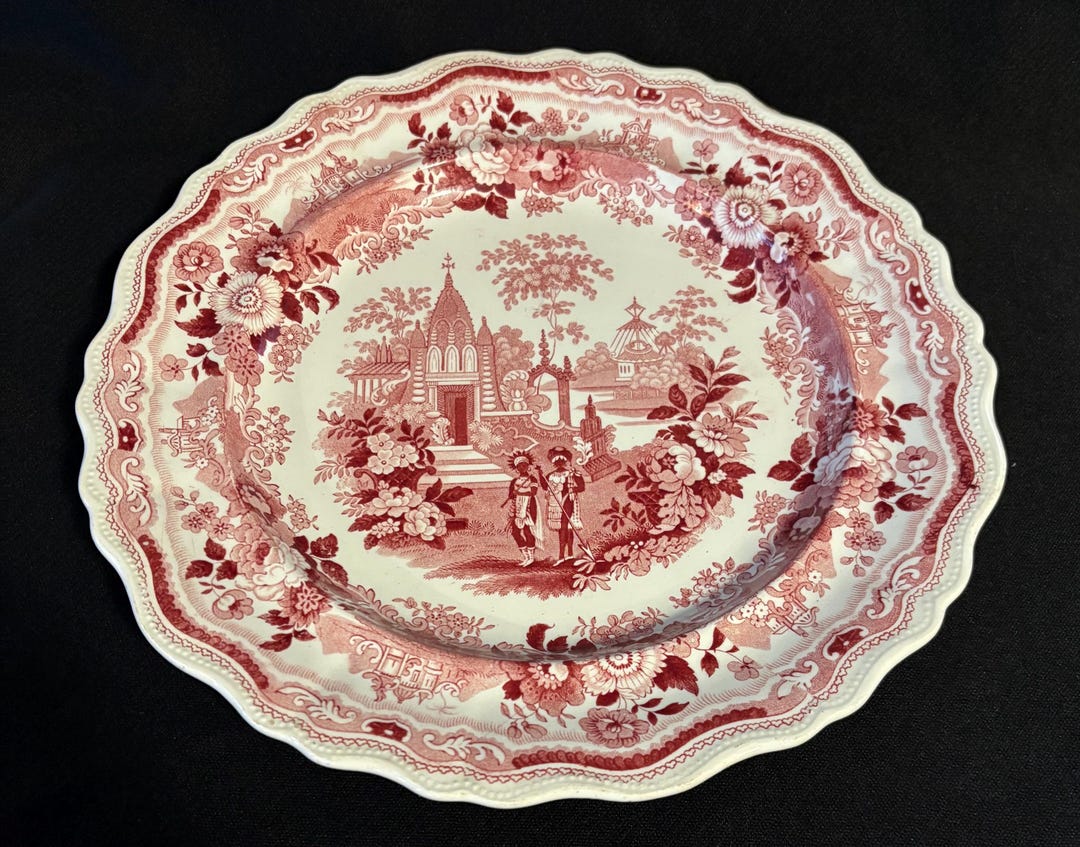 Antique 19th Century William Adams & Sons Staffordshire Temple Warriors ...