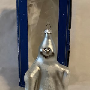 Vintage Lauscha Glas Creation Christmas Ghost Glass Ornament