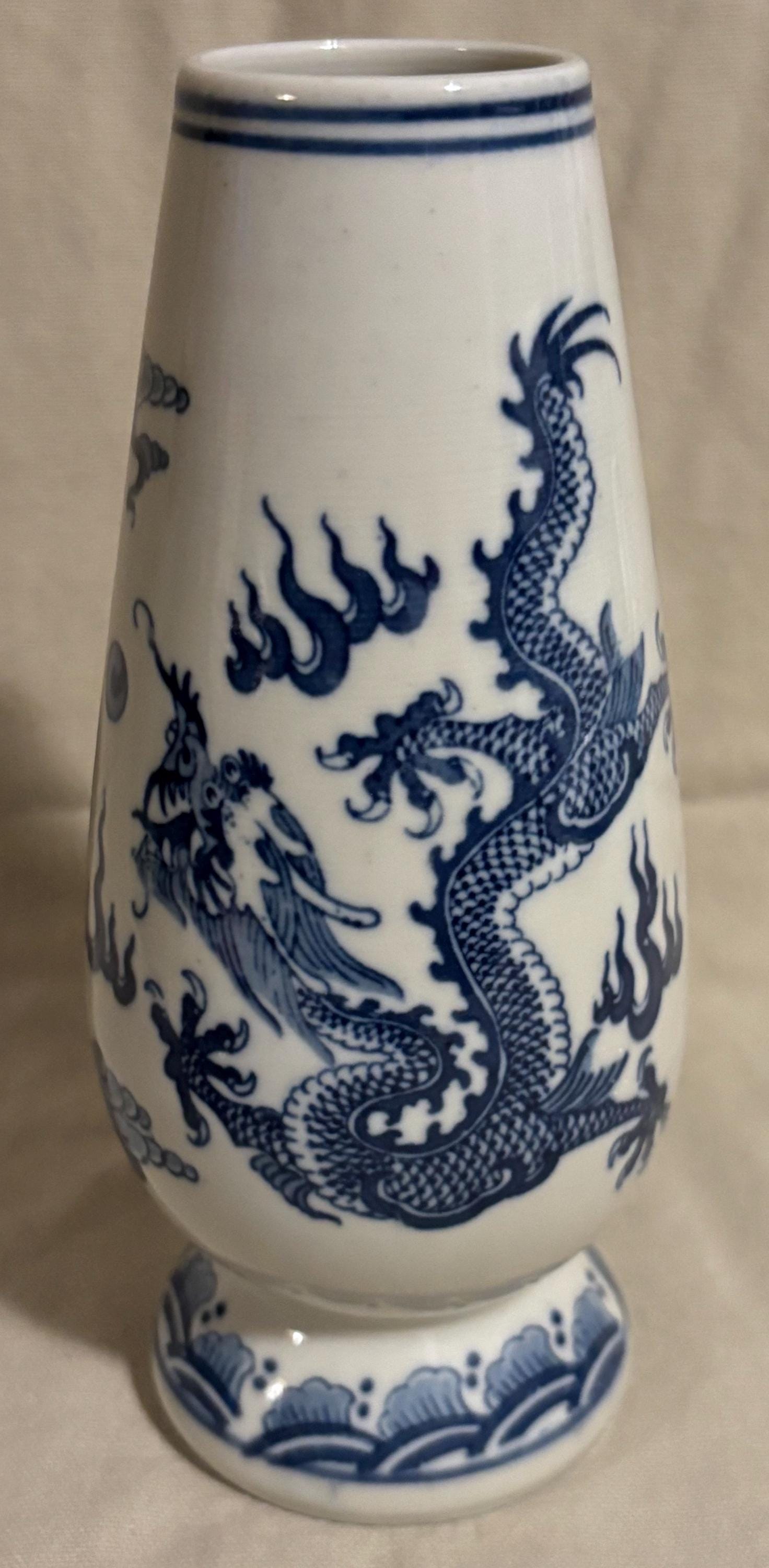 Blue Dragon Vase - Etsy