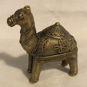 Vintage Brass Camel Figurine