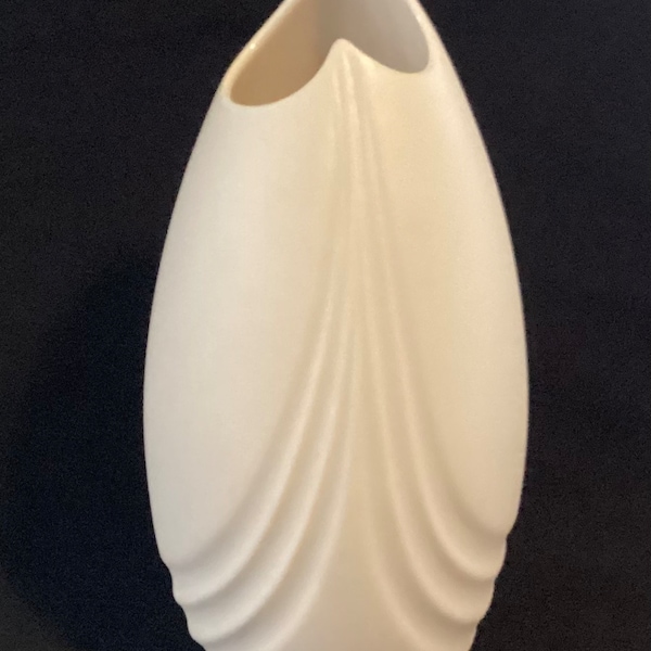 Vintage Lenox Modernistic Matte White 7” Porcelain Vase