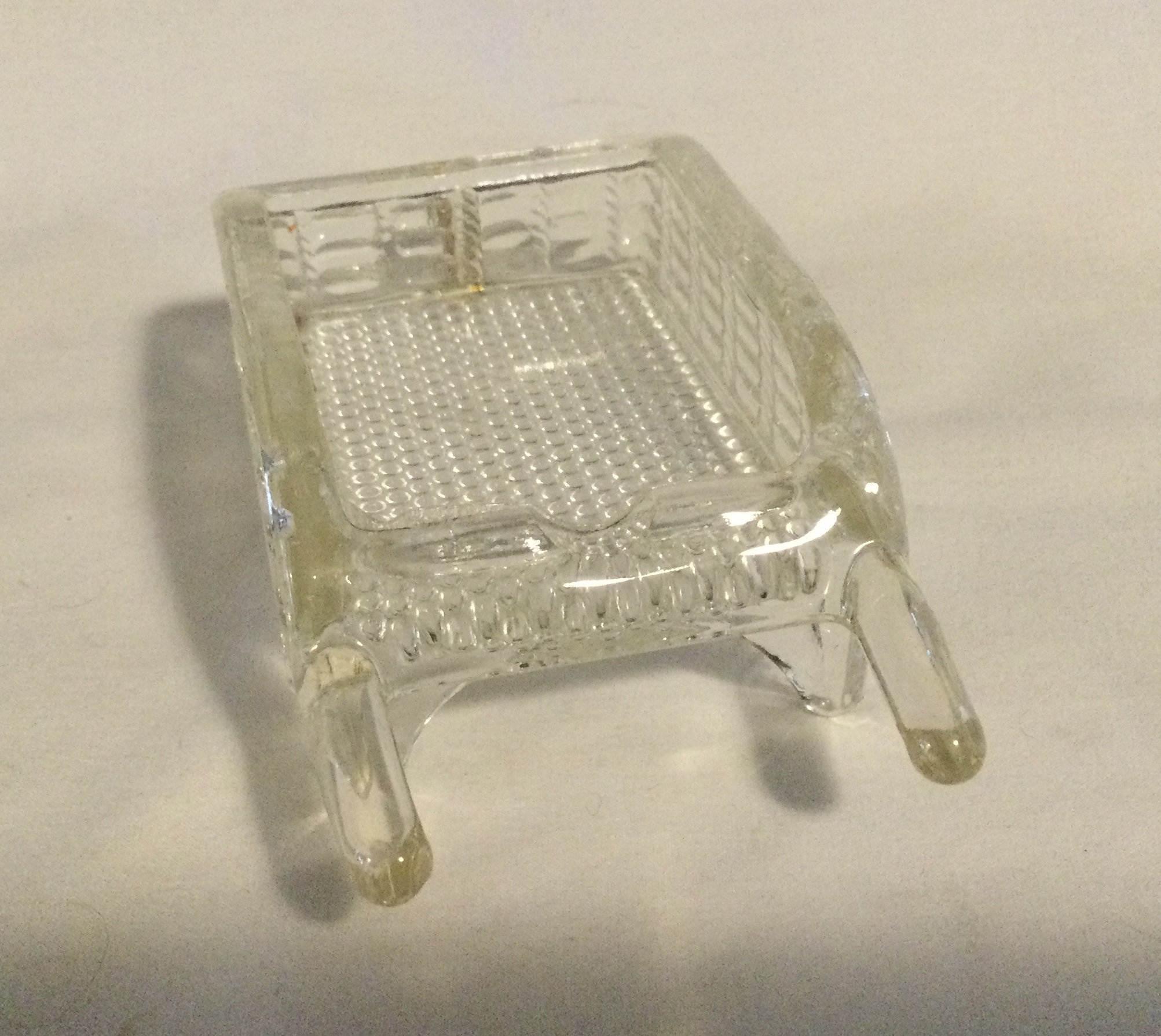 Vintage Glass Wheelbarrow Ashtray Etsy