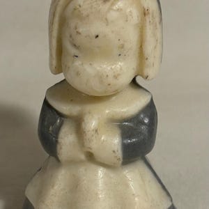 Vintage Gurley Figural Thanksgiving Day Pilgrim Woman Candle as is