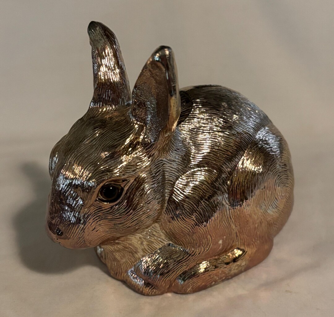 Vintage Reed & Barton Silverplate Rabbit Bank - Etsy
