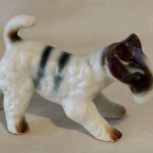Vintage Ceramic Fox Terrier Dog Figurine