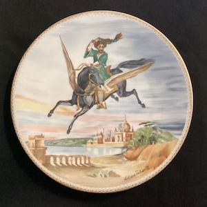 Vintage Haviland Limoges “ The Magic Horse “ Arabian Nights Porcelain Plate