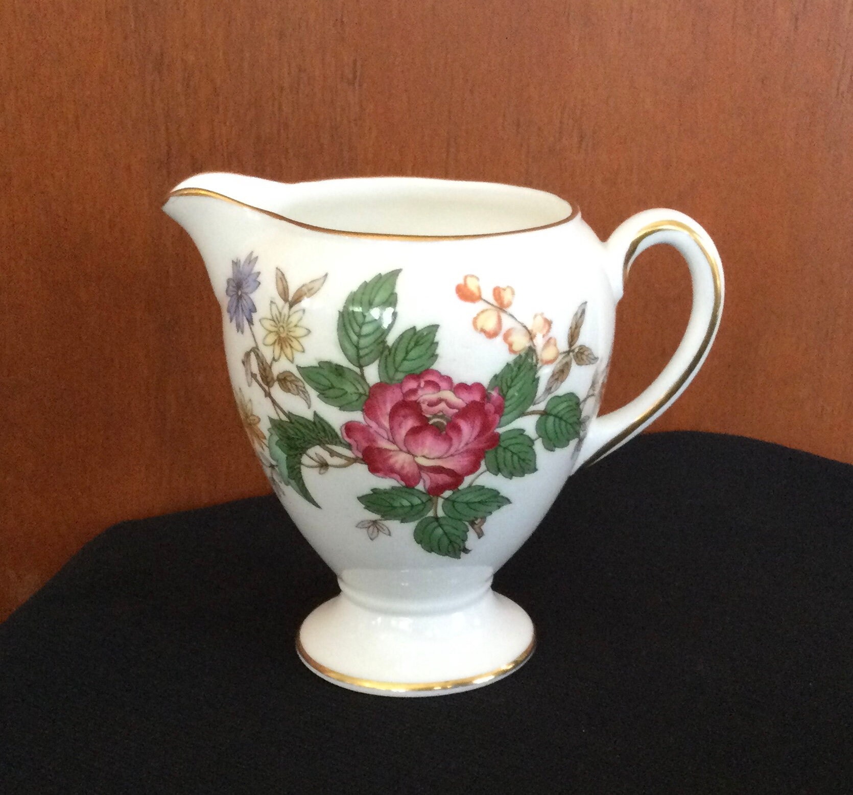 Vintage Wedgwood Bone China Charnwood Floral Pattern Creamer Etsy