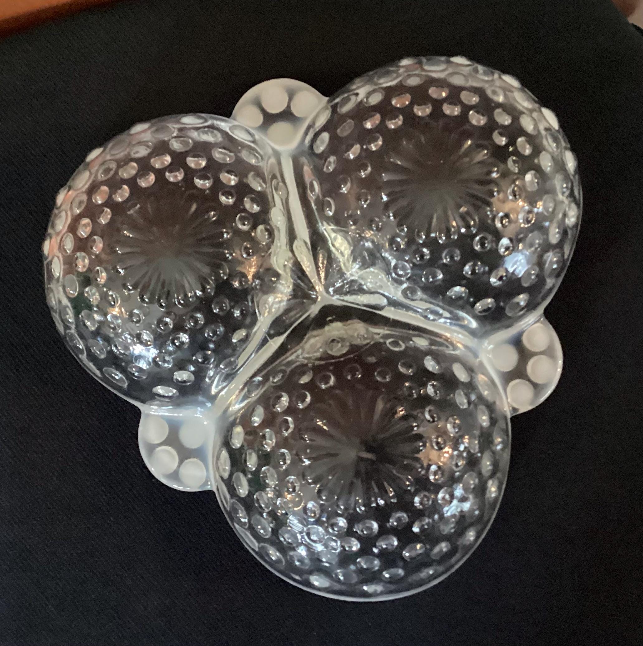 Vintage Fenton Glass Moonstone Opalescent Hobnail Pattern Three