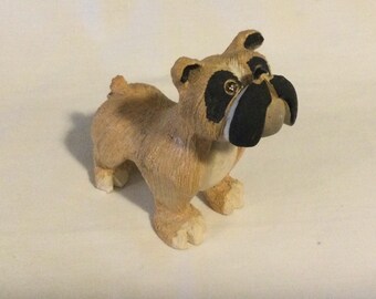 Vintage Artesania Rinconada Boxer Dog Figurine