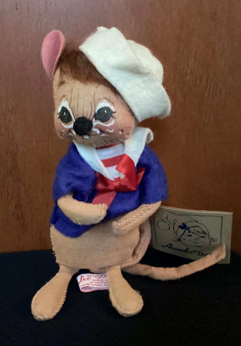 Vintage Annalee Sailor Mouse Doll Figurine bild 1