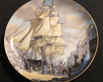 1981 The Great Clipper Ship Plate Collection by Leonard Pearce Oriental Plate