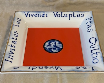 Vista Alegre Portraits Collection Square Porcelain Tray