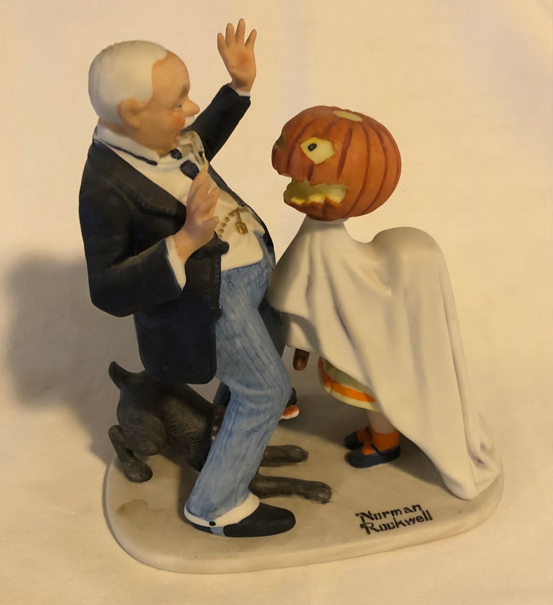 1980 Halloween Norman Rockwell Trick or Treat the Twelve Norman