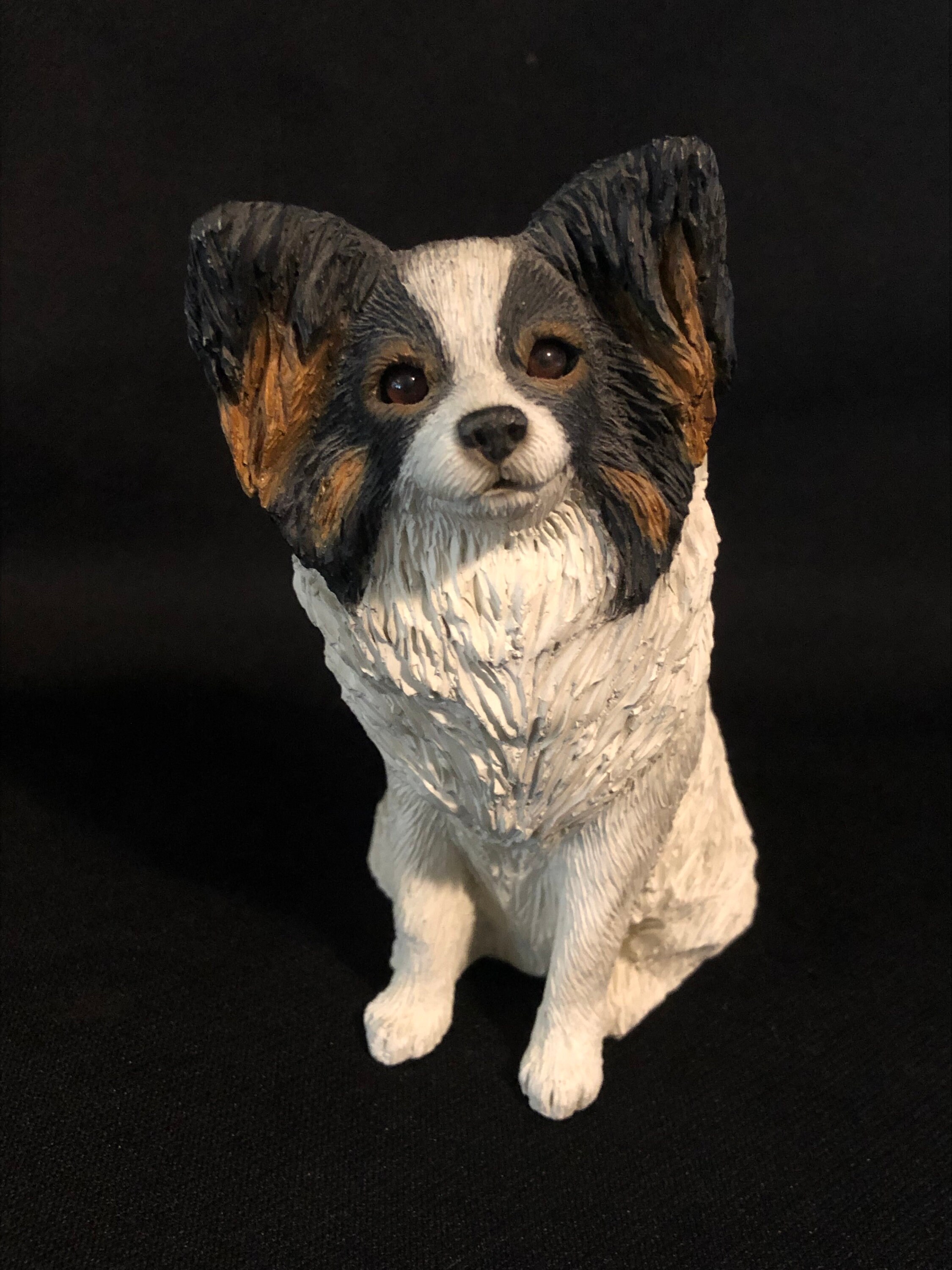 papillon セット Vintage Sandicast Papillon Dog Figurine - Etsy