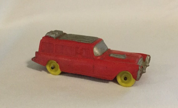 red ambulance toy