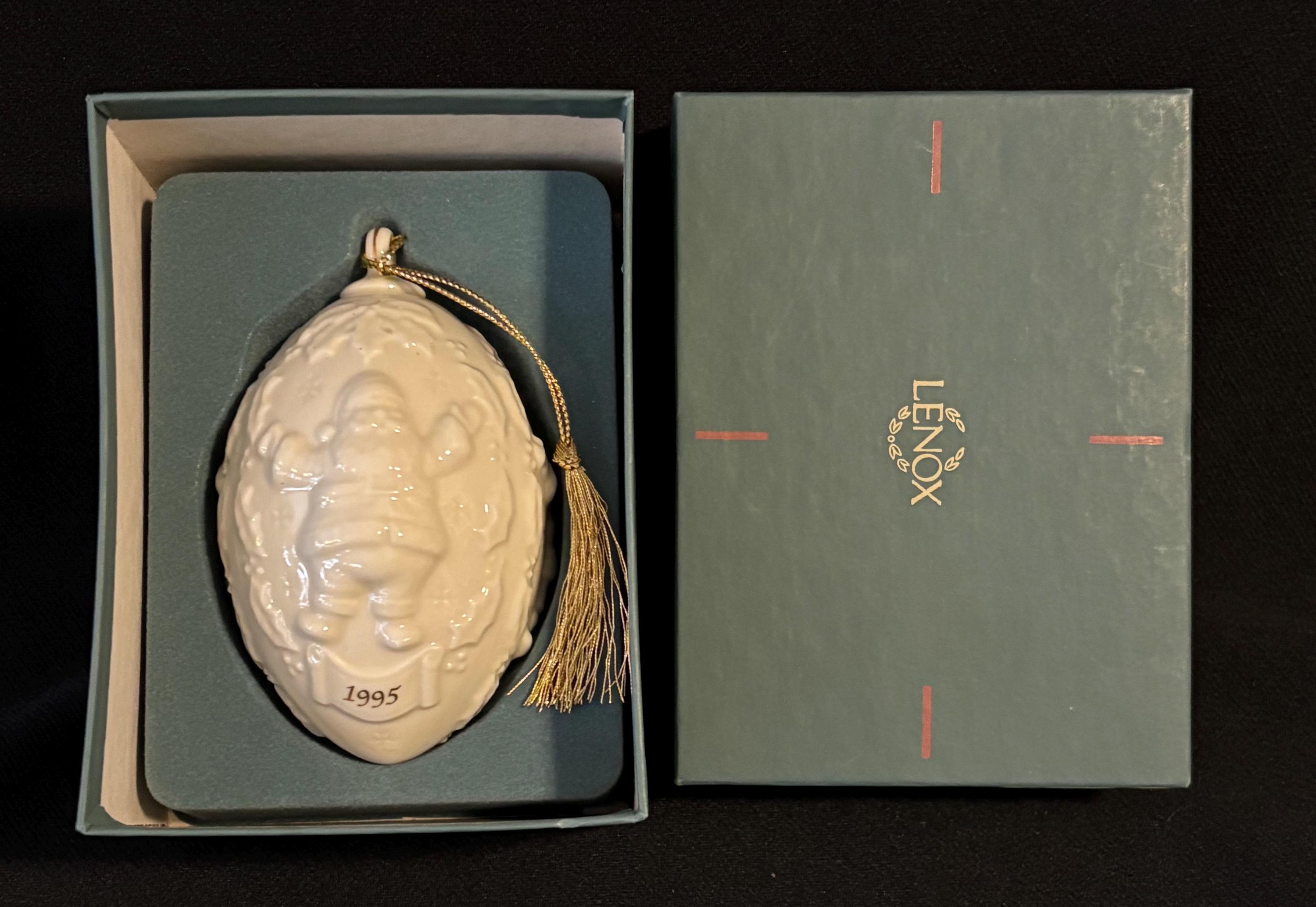 1995 Lenox Annual Santa Claus Ornament - Etsy