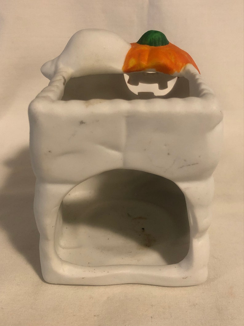 Vintage Halloween Ceramic Ghost Holding Jack O Lantern Candle Holder - Etsy