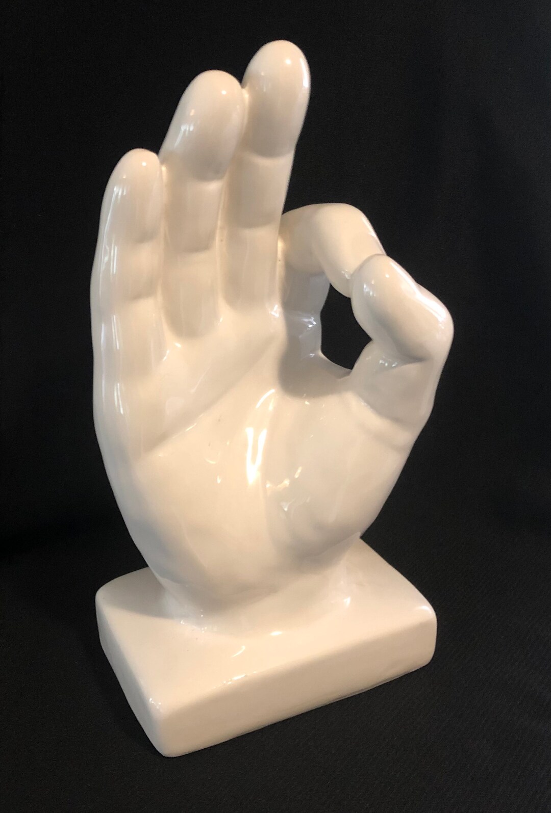 Large Modernistic Ceramic Hand Sculpture Etsy