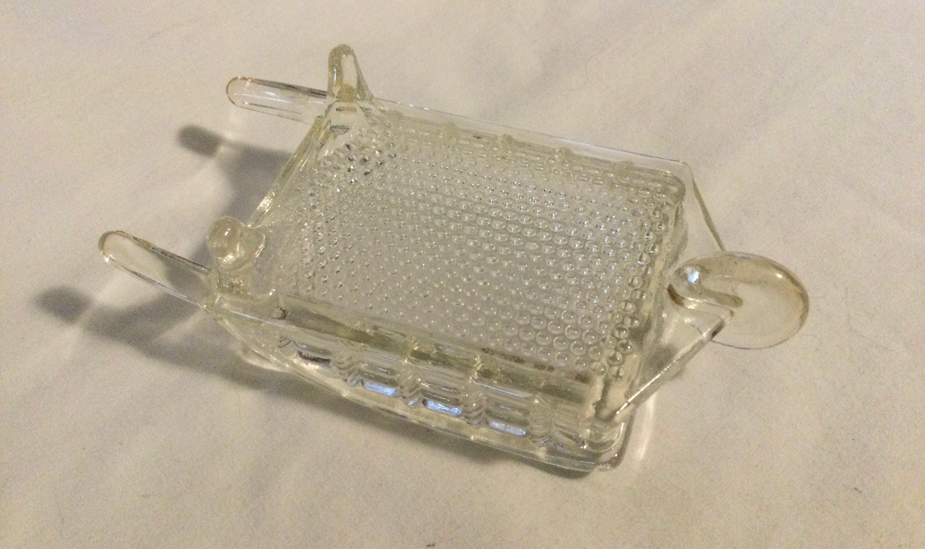 Vintage Glass Wheelbarrow Ashtray Etsy