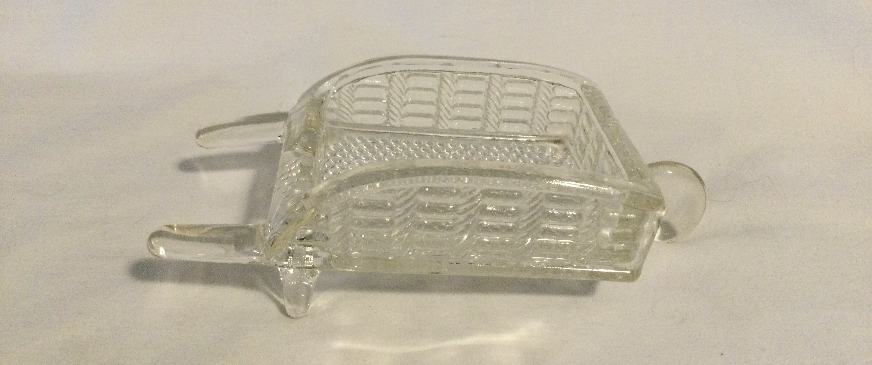 Vintage Glass Wheelbarrow Ashtray Etsy