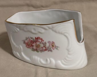 Vintage Gerold Porzellan Wild Rose Pattern Spoon Holder