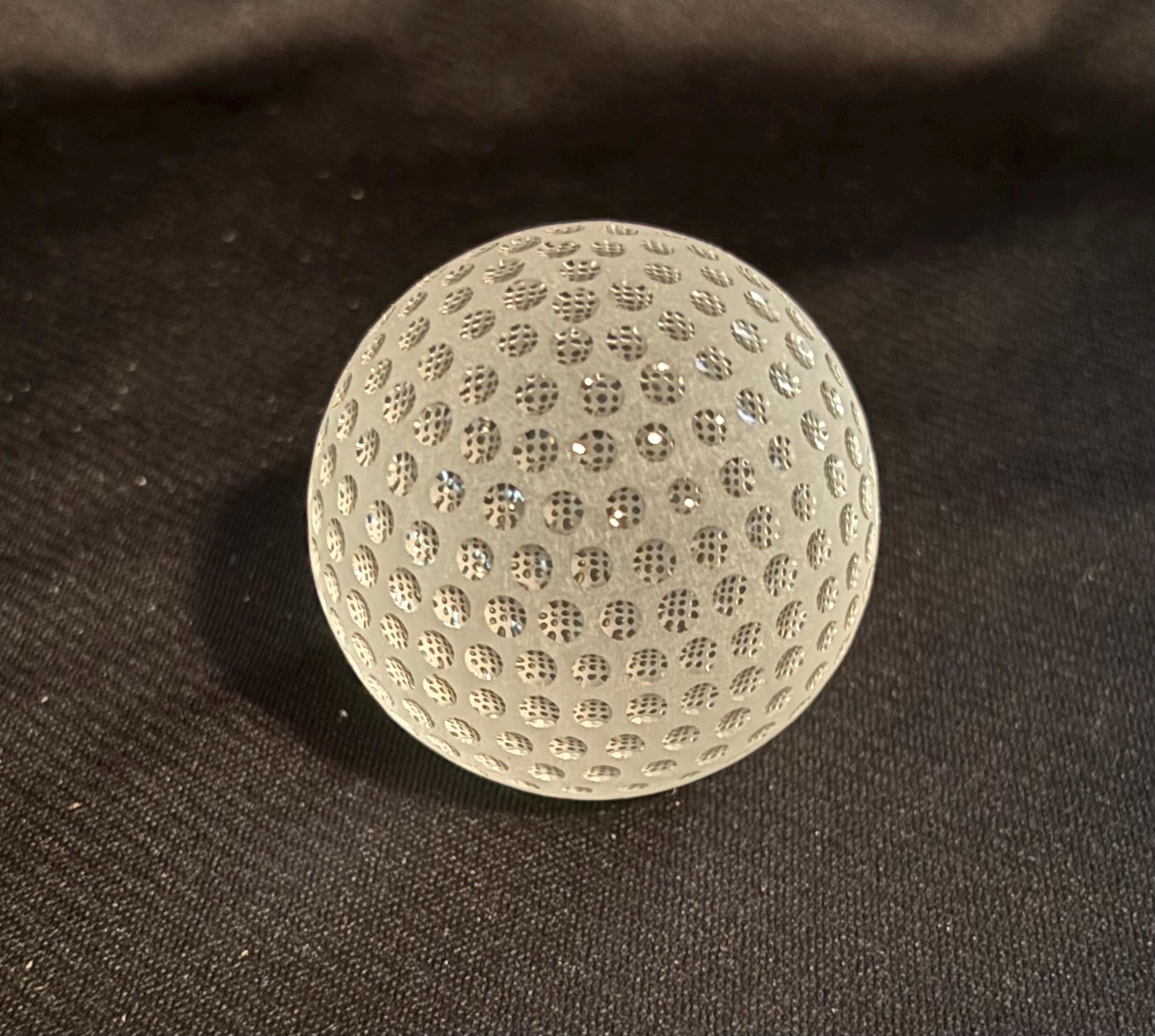 Tiffany & Co CB Richard Ellis Crystal Golf Ball Paperweight - Etsy