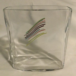 Vintage Kosta Boda Berti Vallien Rainbow Series Vase