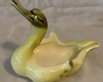 Vintage Retro Hull Pottery Figural Duck Ashtray