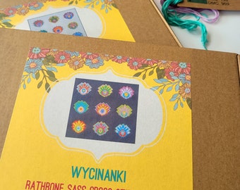 Modern Cross Stitch Kit - Wycinanki