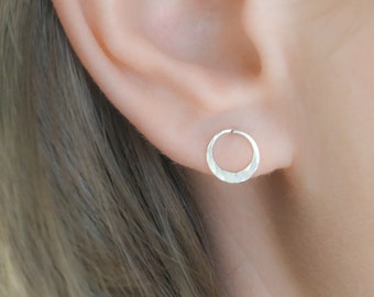 Circle Stud Earrings Gold - Circle Studs Silver - Rose Gold Studs - Studs - Stud Earrings - Dainty Cute Studs - Stud Earrings for Women