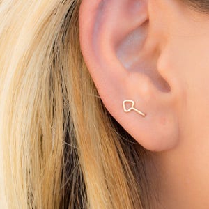 Mother Day - Double Piercing earring - Double Piercing stud - Two Piercing Earrings - arrow earring - 2 Hole Earrings - Multiple Earrings