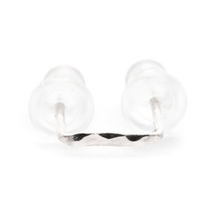 Double Piercing Double Lobe Earring-Double Post Earring-Two Hole Earrings-Two piercing earring-Staple Earrings-Double Piercings Earring Set image 6