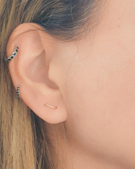 Post Hole Hoop Earrings Post Hole Hoop Earrings
