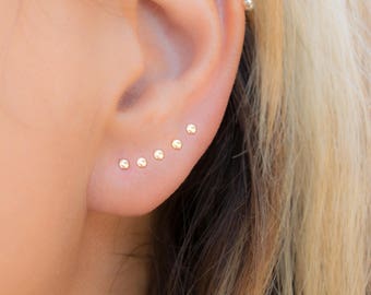 Tiny Stud Earrings - Tiny Dot Studs - Small Stud Earring -Tiny Gold studs earrings - Tiny Stud Earrings Silver - Hypoallergenic