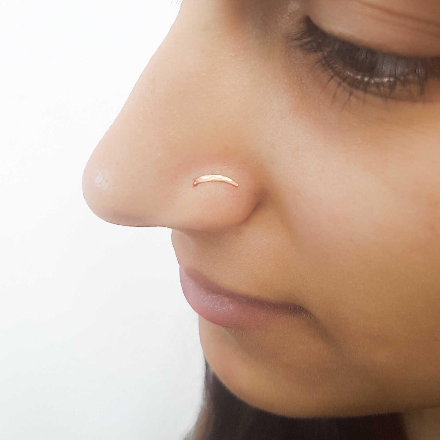 Tiny and Thin Silver Nose Ring 24 Gauge 7 Mm Nose Piercing Hoop Sterling  Silver Nose Ring - Etsy