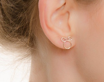 SALE - Mickey Mouse Studs - Mickey Stud Earrings - Mouse Earrings - Mickey Studs - Disney Jewelry - Disney Earrings