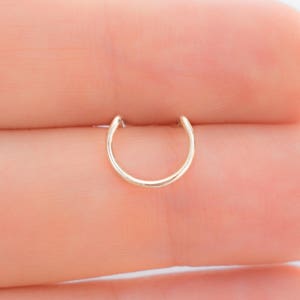 Double Piercing Double piercing hoop earring Double Lobe piercing Double hole earring Double Ear Piercing Round two hole Piercing image 4