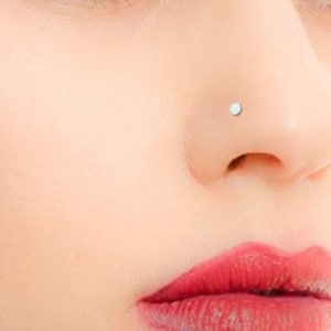 Tiny Nose Stud - Tiny Silver Nose Stud - Tiny Gold Nose Stud