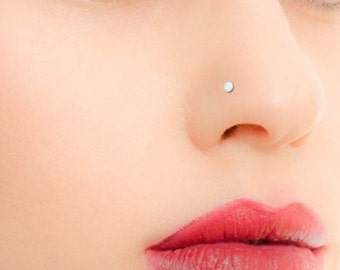 Mother Day - Tiny Nose Stud - Tiny Silver Nose Stud - Tiny Gold Nose Stud