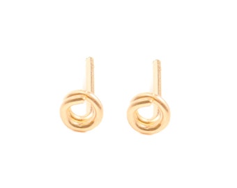 Mother Day - Tiny Circle Studs Earrings - Tiny round studs - minimalist jewelry
